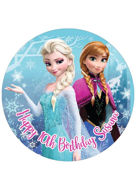 anna elsa cake topper